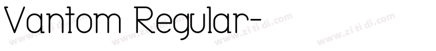 Vantom Regular字体转换